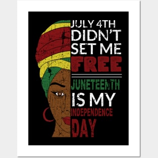 Juneteenth Afrocentric Celebration Posters and Art